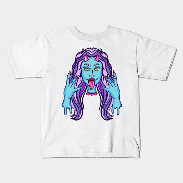 West Coast Devil Kids T-Shirt by BreezyArtCollections 